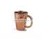 custom design electroplate rose gold ceramic tea coffee mug