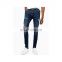 men factor plus size low price and high quality skinny jeans pant with metal buckle and slim fitting jeans