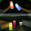 Outdoor Camping Riding Chargeable Luminous 550ML Portable Water Bottle Promotional Reusable Silicone Folding Sports Bottle
