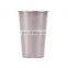 16 Ounce Stainless Steel Pint Cups Shatterproof Cup Tumblers Unbreakable Metal Drinking Glasses for Bar, Home, Restaurant