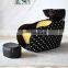 Fashionable Adjustable Black Beauty Salon Furniture Full Lay Down Back Wash Unit Hair Wash Shampoo Bowl Sink Chair