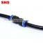SNS SPU Series push to connect plastic quick fitting union straight pneumatic air tube hose connector