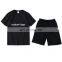 In Stock Custom T-Shirt Short Sets Two Piece Shirt And Shorts Slim Fit Tracksuit Plain Sweat Suit Men