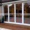 New Design Medium Stile Aluminum Double Glass Black Rimmed Accordion Elevation Balcony Interior Folding Door