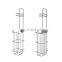 2 in 1 Bathroom Standing Metal Bronze Tissue Roll Paper Rack Stand Toilet Detachable Paper Holder