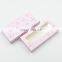China Supplier Wholesale Customized Printed LOGO Fashion Ivory Board Coated Paper Luxury Pink Eyelash Packaging Card Paper Box