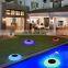 Led home garden lighting pool waterproof floating balls sphere globe ball lights led flat ball Holiday Lighting