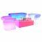 glowing outdoor garden led sofas round plastic furniture led lighted bar table and chair sofa sets for event