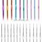 DIY 100PCS Aluminum Colorful Knitting Needle Tool Set Crochet Hook Set