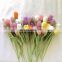 Hot Sale Knitted Flower Bouquet, A bunch of flowers, Tulip Crochet Flower Bouquet Supplier Cheap Wholesale