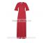 Women maxi dress 3/4 sleeve with high quality ladies dress design evening dress D250