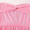 Summer new European and American cross-border foreign trade women's clothing sexy pleated solid color strapless with scarf long skirt