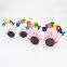 Colorful Plastic Birthday Sunglasses Photo Booth Props for Children's Party Supplies