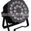 DMX Effect Auto Control System Stage LED Par Light 24x12W 6in1 RGBWA UV Slim LED flat par Light stage lighting