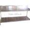 APEX customized restaurant kitchen backrest stainless steel work table