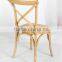 RCH-4001-2 Cross Back Chair Dining Chair Wood Rattan Chair