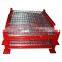 Qualified China stackable and foldable wire mesh pallet bin