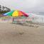 good quality Rainbow Beach Umbrella Design with Sand Anchor and Carry Bag