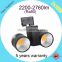 360 degree dimmable 2*10w track light led total 24w cob led lights
