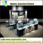 Fashion glass jewelry showcase kiosk for mall jewellery furniture