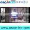 Shop wall glass indoor Transparent advertising led display