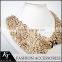 Bright Endearing Crystal beaded Peter Pan collars neckline lace