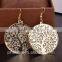 Hot Selling Fashion Matte Popular Elements Hollow Tree Stup Earrings