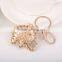 High End Key Chain With Metal Crystal Elephant Pendant Women Bag Accessories Gift