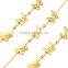 gold payal designs Fashion Bracelet, inox gold plated bracelet 316l high quality dongguan supplier