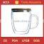 Best selling heat resistant 16oz glass coffee mug with handle                        
                                                Quality Choice