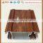 6000 series profiles wooden grain aluminum door
