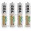 Wholesale EBL 4 Pack 1500 Cycle 800mAh AAA Ni-MH Rechargeable Batteries AAA