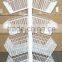 4 tiers Double sided metal wire display shelf for stores
