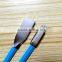For iPhone USB Charger Cable Flat Zinc Alloy USB Cable New Premium
