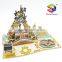 Swinging Pirate Ship Ride 3D Paper Cardboard Jigsaw Puzzle