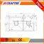 180-250mm Depth R10/R0 Radian Corner Double Bowl kitchen sinks