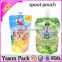 Yason gift pouch resealable stand up pouches for snacks manual or machine filled liquid plastic spout pouch with custom logo pr