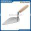 natural color wooden handle 5''carbon steel blade Bricklaying trowel construction trowel