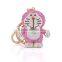 Wholesale New Design Fashion Hot Mini doraemon Cat Crystal Rhinestone Metal Keychain Tourist Souvenirs Keychain KC11680