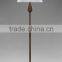 2015 Hot sale iron floor lamp/standing lamp with white shadow