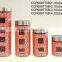 CCP099T75 Round Glass Jar With Metal Casing