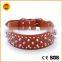 stocklot rhinestone dog leather collar for American and European market