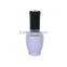 Wholesale unique 15ml soak off gel nail container with black cap, purple eyecatching bottles glass nail polish