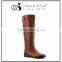 british style boots shoes retro rose pattern knee high boots