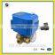 CWX-25S 3 way brass motorized ball valve automatic hydraulic valves 1/4'' BSP DC3-6v