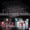 Clear Acrylic 24 Trapezoid Holder Display Stand Cosmetic Organizer Makeup Case