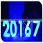 exhibition room led front and back lighting numbers sign