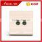 BIHU Brand New Design Telephone Data Wall Socket Rj45 Rj11 Oulet