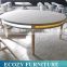 1.8m solid wooden round dining table with LED lighting stips                        
                                                Quality Choice