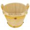 2016 Wholesale FSC unfinished natural pine rice wooden storage buckets
